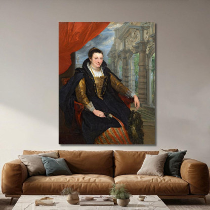 Isabella Brant Anthony van Dyck avd38 quadro stampato su tela