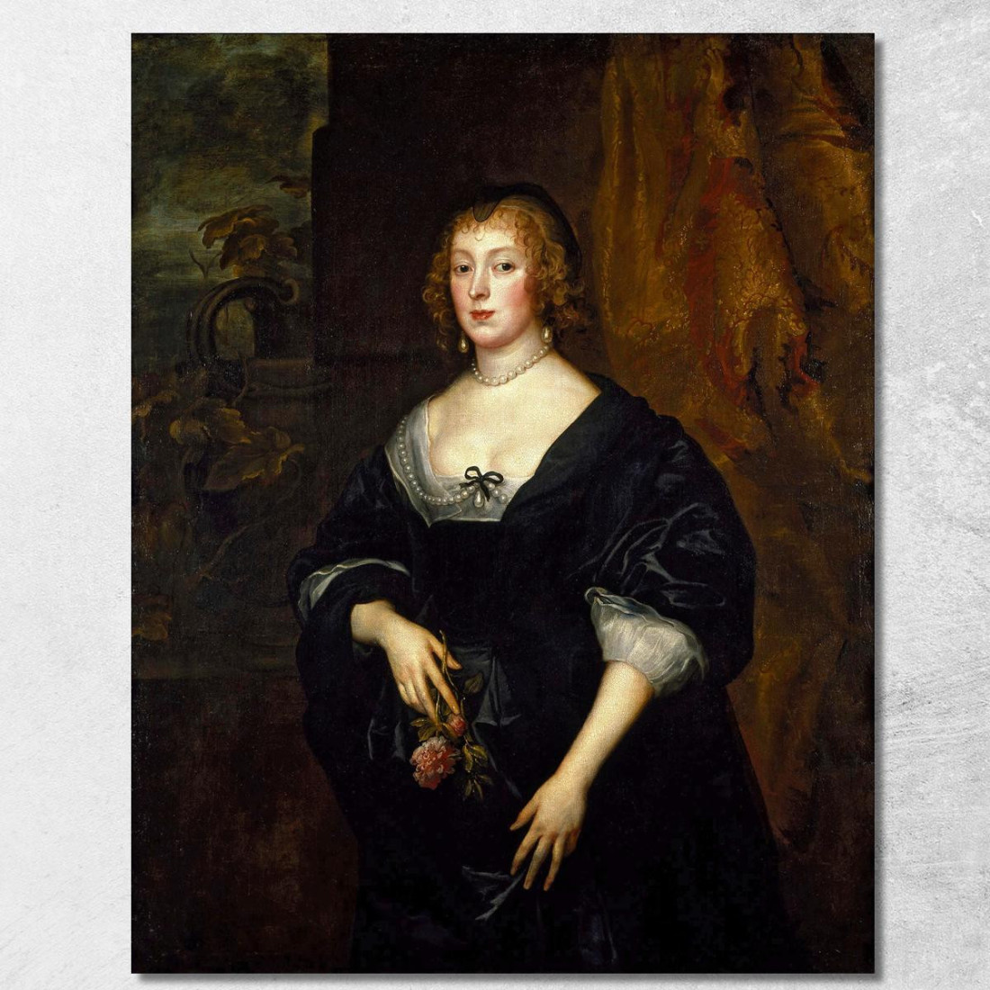 Signora Dacre 2 Anthony van Dyck avd43 quadro stampato su tela