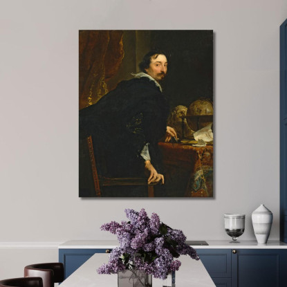 Lucas Van Uffel Anthony van Dyck avd48 quadro stampato su tela