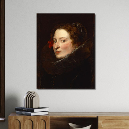 Marchesa Elena Grimaldi-Cattaneo 2 Anthony van Dyck avd51 quadro stampato su tela