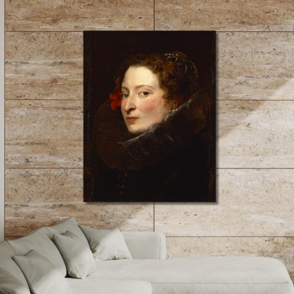 Marchesa Elena Grimaldi-Cattaneo 2 Anthony van Dyck avd51 quadro stampato su tela