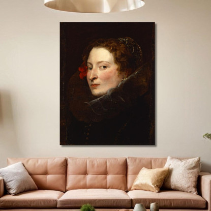 Marchesa Elena Grimaldi-Cattaneo 2 Anthony van Dyck avd51 quadro stampato su tela