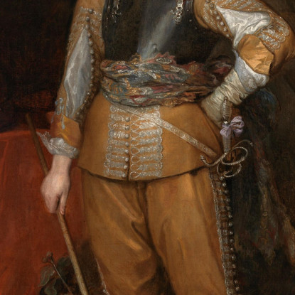 Mountjoy Blount Conte Di Newport Anthony van Dyck avd55 quadro stampato su tela