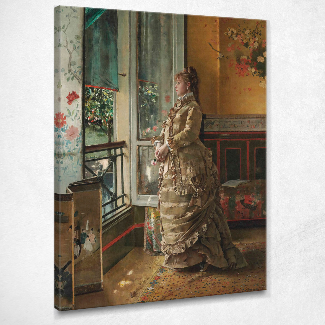 Malinconia Alfred Stevens stal67 quadro stampato su tela