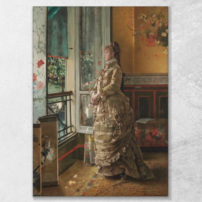 Malinconia Alfred Stevens stal67 quadro stampato su tela