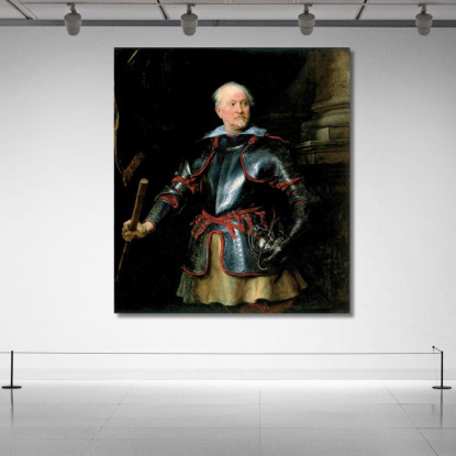 Ritratto Di Un Uomo In Armatura Anthony van Dyck avd61 quadro stampato su tela