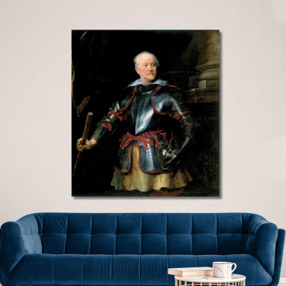 Ritratto Di Un Uomo In Armatura Anthony van Dyck avd61 quadro stampato su tela