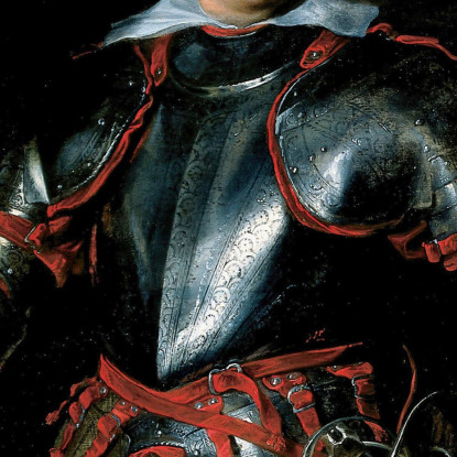 Ritratto Di Un Uomo In Armatura Anthony van Dyck avd61 quadro stampato su tela