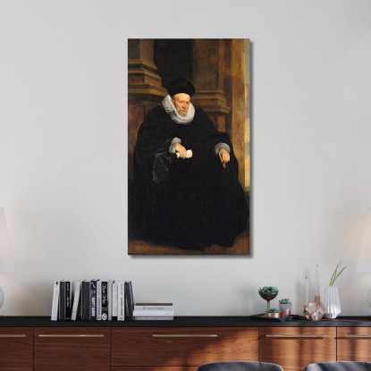 Ritratto Di Gentiluomo Genovese Anthony van Dyck avd63 quadro stampato su tela