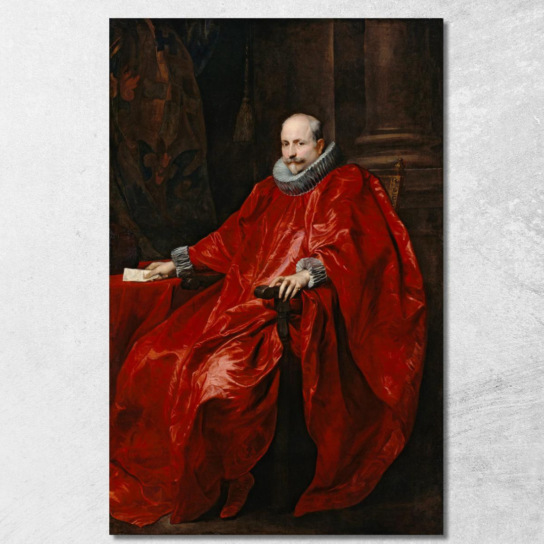 Portrait Of Agostino Pallavicini Anthony van Dyck avd72 quadro stampato su tela