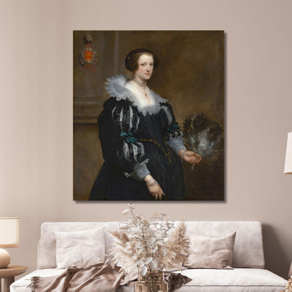 Ritratto Di Anna Wake Anthony van Dyck avd73 quadro stampato su tela
