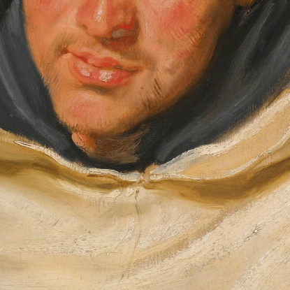 Ritratto Di Un Monaco Carmelitano Testa E Spalle Anthony van Dyck avd74 quadro stampato su tela