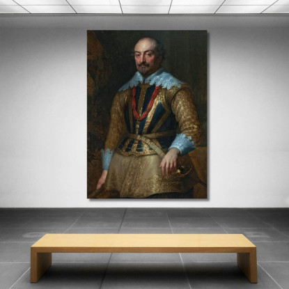 Ritratto Di Giovanni Viii Conte Di Nassau-Siegen Anthony van Dyck avd81 quadro stampato su tela