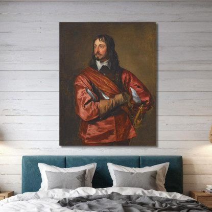 Ritratto Di Sir John Mennes Anthony van Dyck avd86 quadro stampato su tela