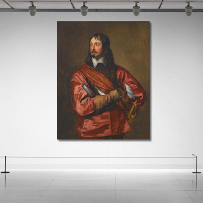 Ritratto Di Sir John Mennes Anthony van Dyck avd86 quadro stampato su tela