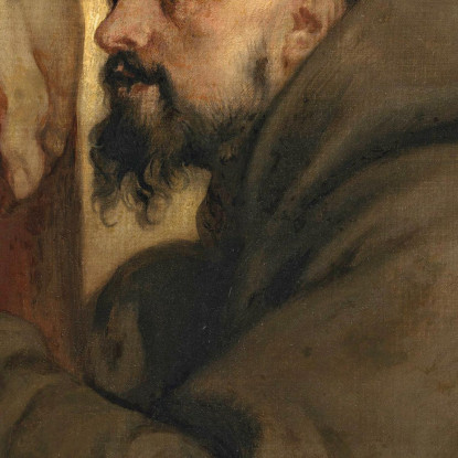 San Francesco D'Assisi Ai Piedi Della Croce Anthony van Dyck avd98 quadro stampato su tela