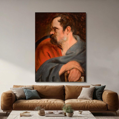 San Mattia Anthony van Dyck avd100 quadro stampato su tela