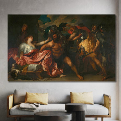 Sansone E Dalila 2 Anthony van Dyck avd101 quadro stampato su tela