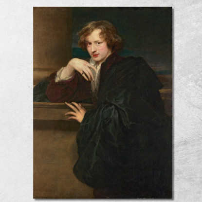 Auto Ritratto Anthony van Dyck avd103 quadro stampato su tela