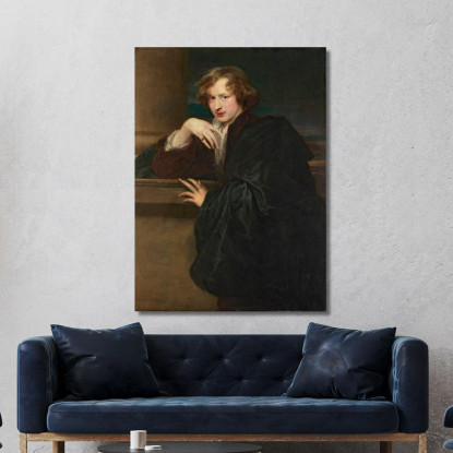 Auto Ritratto Anthony van Dyck avd103 quadro stampato su tela