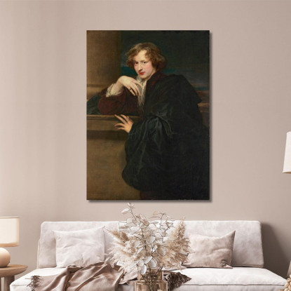 Auto Ritratto Anthony van Dyck avd103 quadro stampato su tela