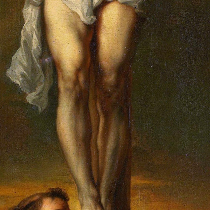 San Francesco Ai Piedi Della Croce Anthony van Dyck avd104 quadro stampato su tela