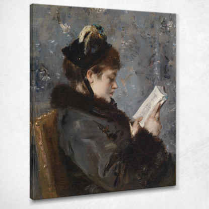 Ritratto Di Una Giovane Donna Alfred Stevens stal73 quadro stampato su tela