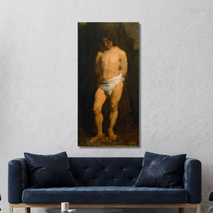 Studio Di Una Gioventù Nuda Anthony van Dyck avd108 quadro stampato su tela