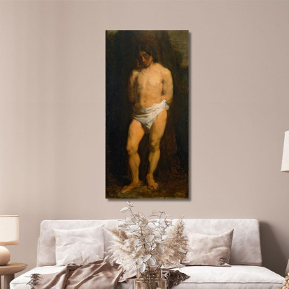 Studio Di Una Gioventù Nuda Anthony van Dyck avd108 quadro stampato su tela
