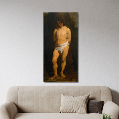 Studio Di Una Gioventù Nuda Anthony van Dyck avd108 quadro stampato su tela