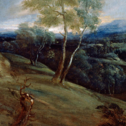 Paesaggio Al Tramonto Con Un Pastore E Il Suo Gregge Anthony van Dyck avd109 quadro stampato su tela
