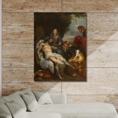 Il Compianto Sul Cristo Morto 3 Anthony van Dyck avd117 quadro stampato su tela