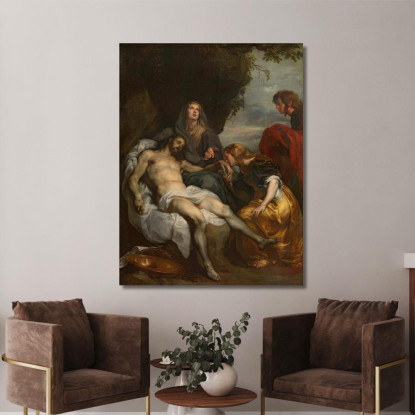 Il Compianto Sul Cristo Morto 3 Anthony van Dyck avd117 quadro stampato su tela
