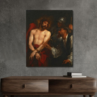 La Derisione Di Cristo Anthony van Dyck avd120 quadro stampato su tela