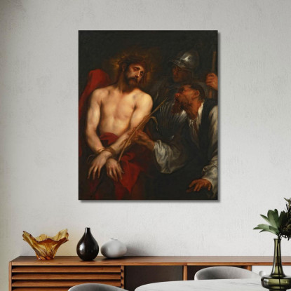 La Derisione Di Cristo Anthony van Dyck avd120 quadro stampato su tela