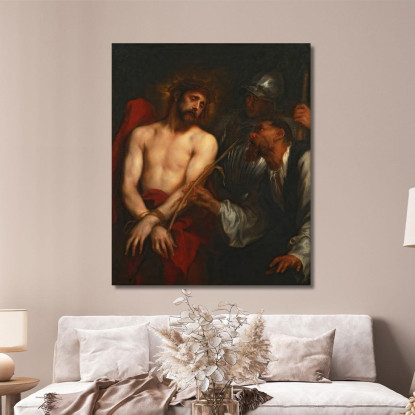 La Derisione Di Cristo Anthony van Dyck avd120 quadro stampato su tela