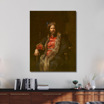 Il Pittore Martin Ryckaert Anthony van Dyck avd123 quadro stampato su tela