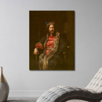 Il Pittore Martin Ryckaert Anthony van Dyck avd123 quadro stampato su tela