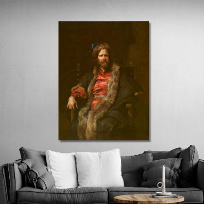 Il Pittore Martin Ryckaert Anthony van Dyck avd123 quadro stampato su tela