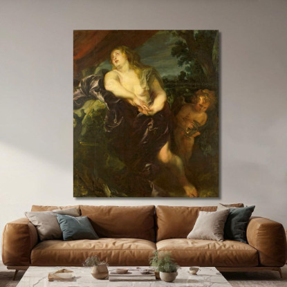 La Santa Maddalena Penitente Anthony van Dyck avd124 quadro stampato su tela