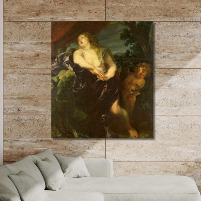 La Santa Maddalena Penitente Anthony van Dyck avd124 quadro stampato su tela