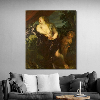 La Santa Maddalena Penitente Anthony van Dyck avd124 quadro stampato su tela