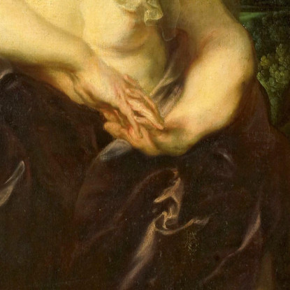 La Santa Maddalena Penitente Anthony van Dyck avd124 quadro stampato su tela