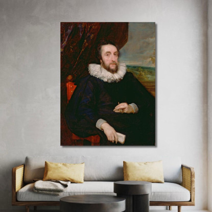 Thomas Howard Secondo Conte Di Arundel Anthony van Dyck avd131 quadro stampato su tela