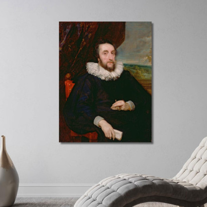 Thomas Howard Secondo Conte Di Arundel Anthony van Dyck avd131 quadro stampato su tela