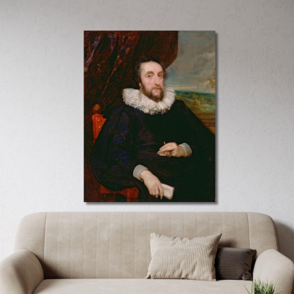 Thomas Howard Secondo Conte Di Arundel Anthony van Dyck avd131 quadro stampato su tela