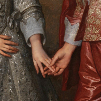 Guglielmo Ii Principe D'Orange E La Sua Sposa Maria Stuarda Anthony van Dyck avd137 quadro stampato su tela