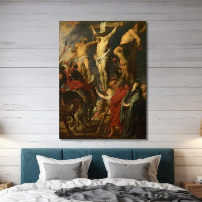 Cristo Sulla Croce Il Lancio Della Lancia Anthony van Dyck avd139 quadro stampato su tela
