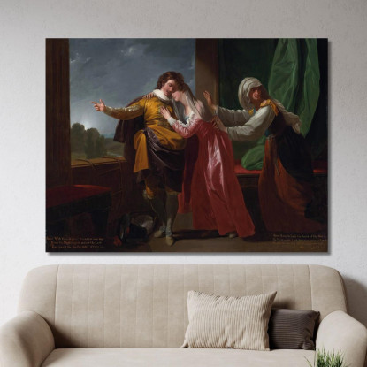 Romeo E Giulietta Benjamin West bwt51 quadro stampato su tela
