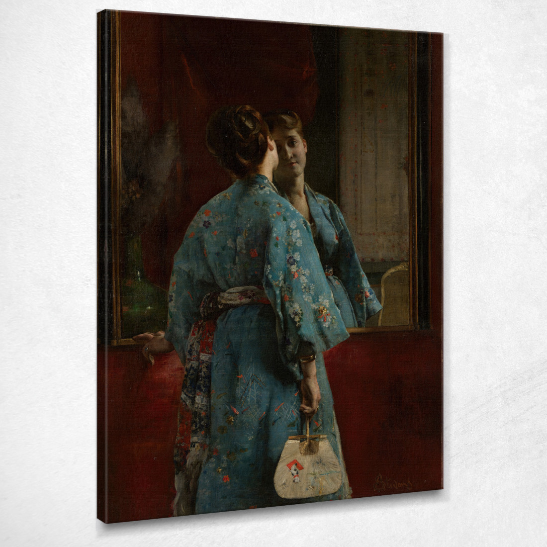 La Veste Giapponese Alfred Stevens stal84 quadro stampato su tela